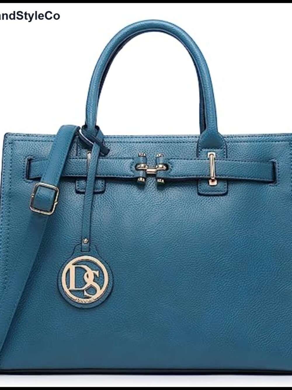 Pebbled Vegan Leather Satchel Tote Work Handbag